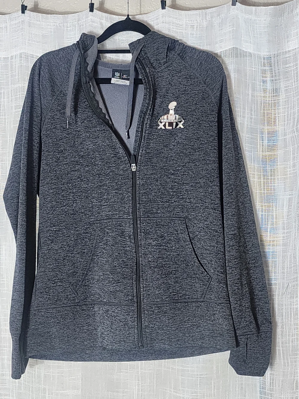 Nike Gray XLIX Full-Zip Hoodie